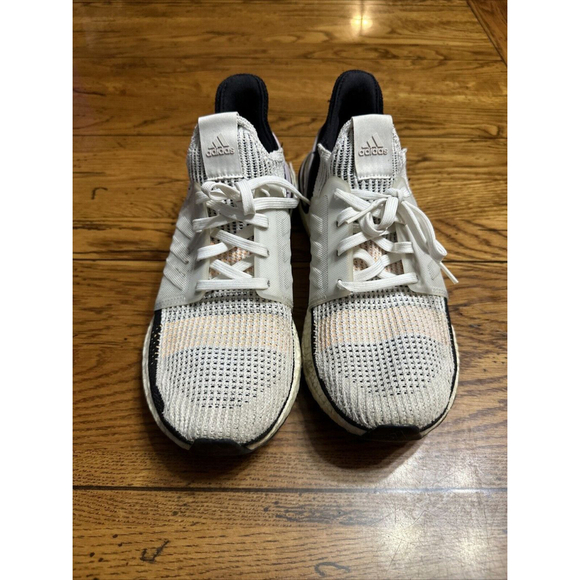 Adidas UltraBoost 19 Running Shoes Crystal White Lace Sneakers G27481 Wms 10US - Picture 8 of 12
